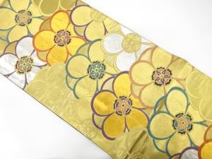 花尽くし模様織り出し　振袖用袋帯